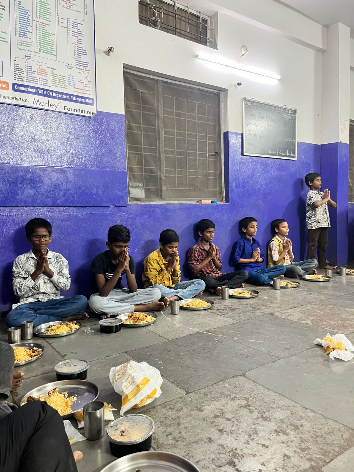 Children participating in a learning circle